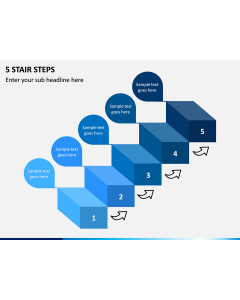 5 Stair Steps PPT Slide 1