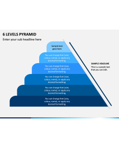 6 Levels Pyramid PPT Slide 1