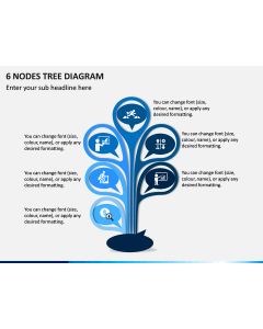 6 Nodes Tree Diagram PPT Slide 1
