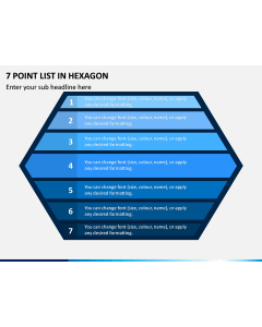 7 Point List In Hexagon PPT Slide 1