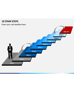 10 Stair Steps PPT Slide 1