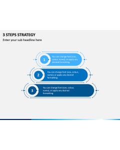 3 Steps Strategy PPT Slide 1
