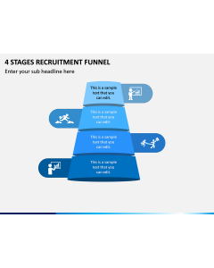 4 Stages Recruitment Funnel PPT Slide 1