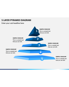 5 Layer Pyramid Diagram PPT Slide 1