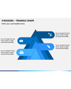 4 Reasons - Triangle Shape PPT Slide 1