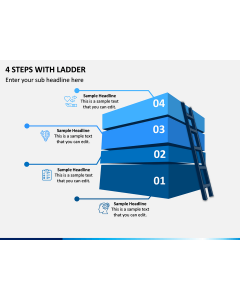 4 Steps With Ladder PPT Slide 1