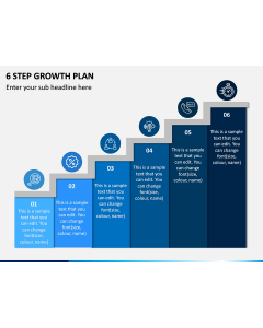 6 Step Growth Plan PPT Slide 1