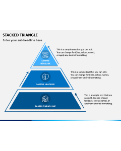 Stacked Triangle PPT Slide 1