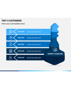 Top 5 Customers PPT Slide 1