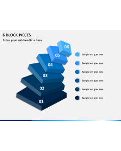 6 Block Pieces PPT Slide 1
