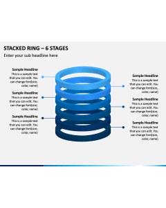 Stacked Ring - 6 Stages PPT Slide 1