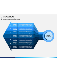 7 Step Arrow PPT Slide 1
