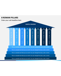8 Roman Pillars PPT Slide 1