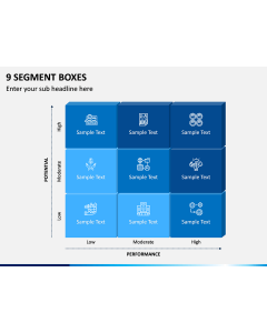 9 Segment Boxes PPT Slide 1