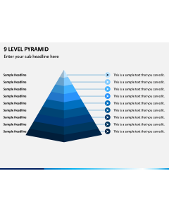 9 Level Pyramid PPT Slide 1