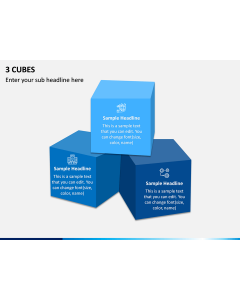 3 Cubes PPT Slide 1