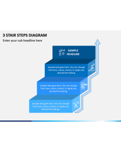 3 Stair Steps Diagram PPT Slide 1