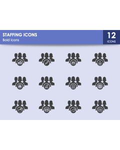 Staffing Icons PPT Slide 1