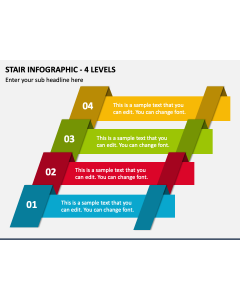 Stair Infographic - 4 Levels PPT Slide 1