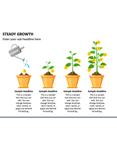 Steady Growth PowerPoint Slide 1