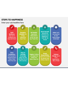 Steps to Happiness PPT Slide 1