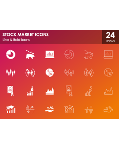 Stock Market Icons PPT Slide 1