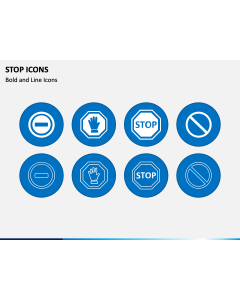 Stop Icons PPT Slide 1