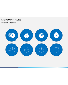 Stopwatch Icons PPT Slide 1