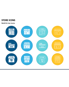 Store Icons PPT Slide 1