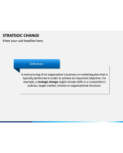 Strategic Change PPT slide 1