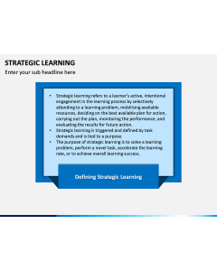 Strategic Learning PPT Slide 1