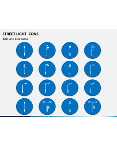Street Light Icons Slide 1