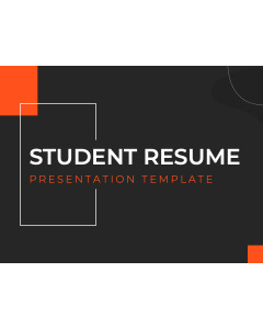 Student Resume PPT Slide 1