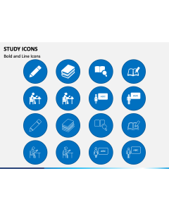 Study Icons PPT Slide 1