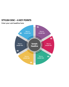Stylish Disc - 6 Key Points PPT Thumbnail