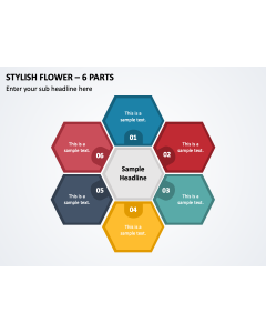 Stylish Flower - 6 Parts PPT Thumbnail
