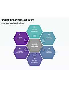 Stylish Hexagons - 6 Phases PPT Thumbnail