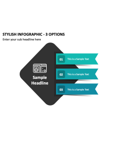 Stylish Infographic - 3 Options PPT Slide 2