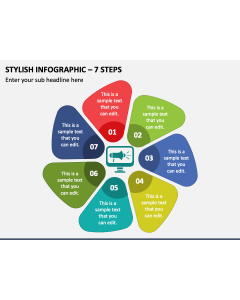 Stylish Infographic - 7 Steps PPT Slide 1