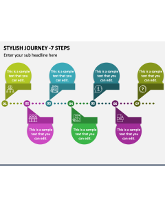 Stylish Journey - 7 Steps PPT Slide 1