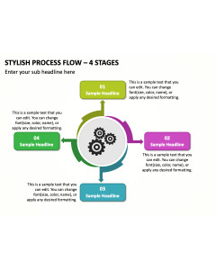 Stylish Process Flow - 4 Stages PPT Thumbnail