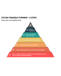 Stylish Triangle Pyramid - 6 Steps PPT Thumbnail