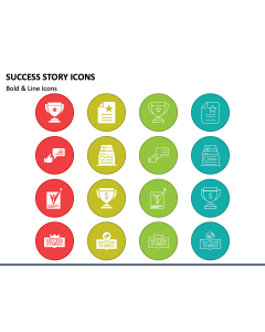 Success Story Icons PPT Slide 1