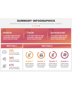 Summary Infographics PPT Slide 1
