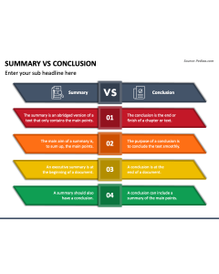 Summary Vs Conclusion PPT Slide 1