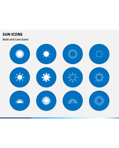 Sun Icons PPT Slide 1