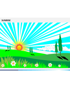 Sunrise PPT slide 1