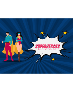 Superheroes Theme PPT Slide 1