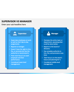 Supervisor vs Manager PPT Slide 1