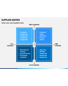 Supplier Matrix PPT Slide 1